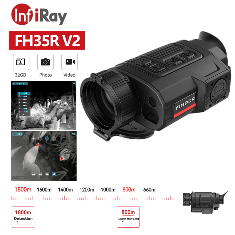 Outdoor Hunting Camera Wifi - InfiRay FH35R V2 monoculaire thermique infrarouge