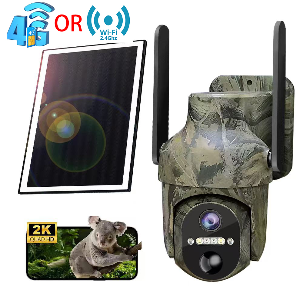 Outdoor Hunting Camera Wifi - Caméra de sécurité extérieure 2K 3MP