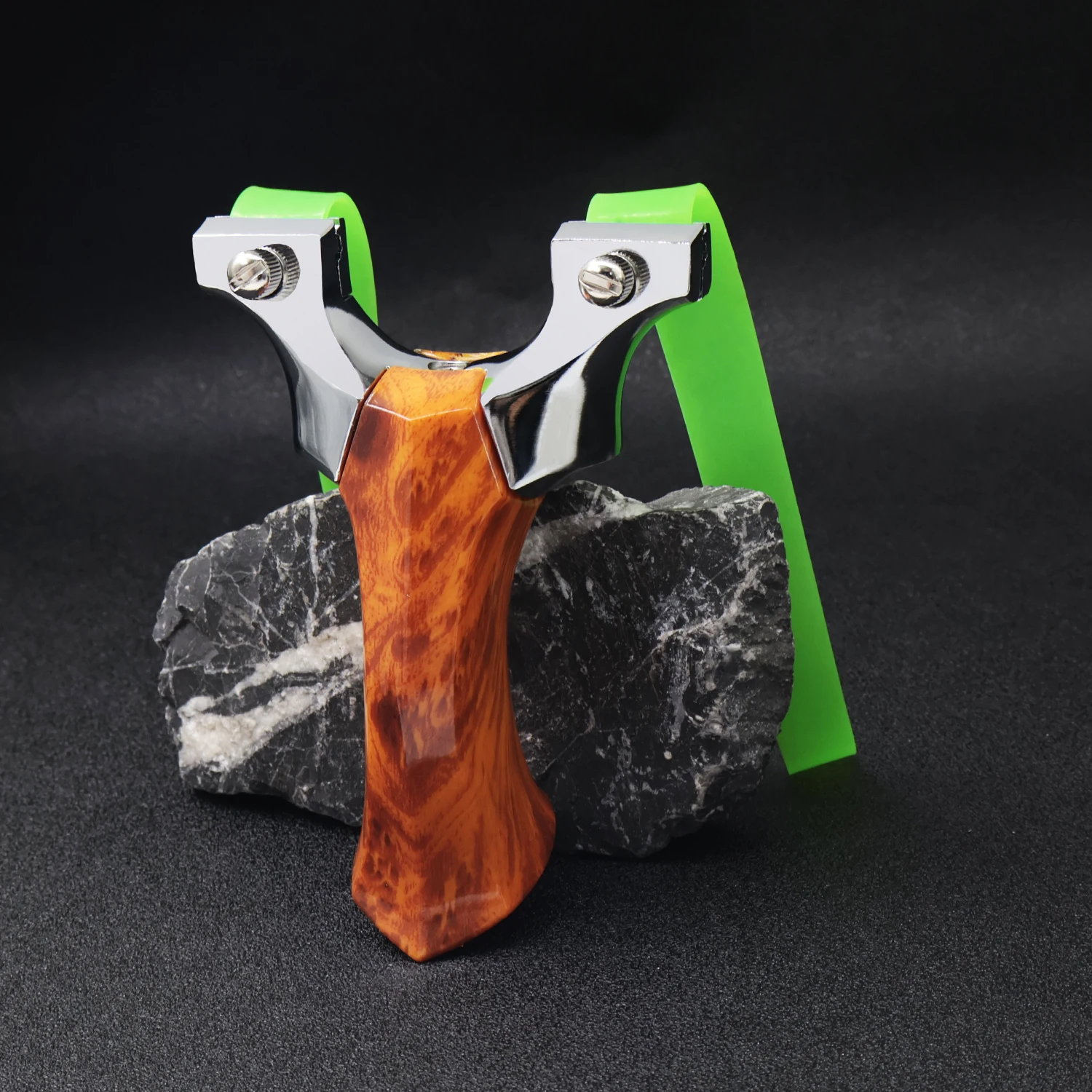 Outdoor Hunting Launcher - Fronde en alliage d'aluminium avec poignée