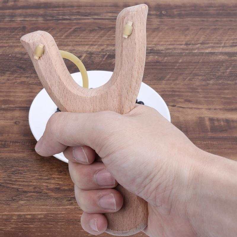 Fronde en bois naturel avec él - Outdoor Hunting Launcher avis et prix