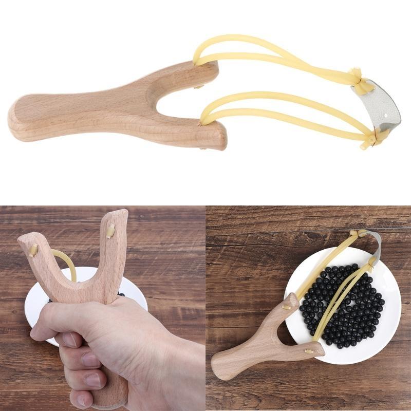 Fronde en bois naturel avec él - Outdoor Hunting Launcher avis et prix