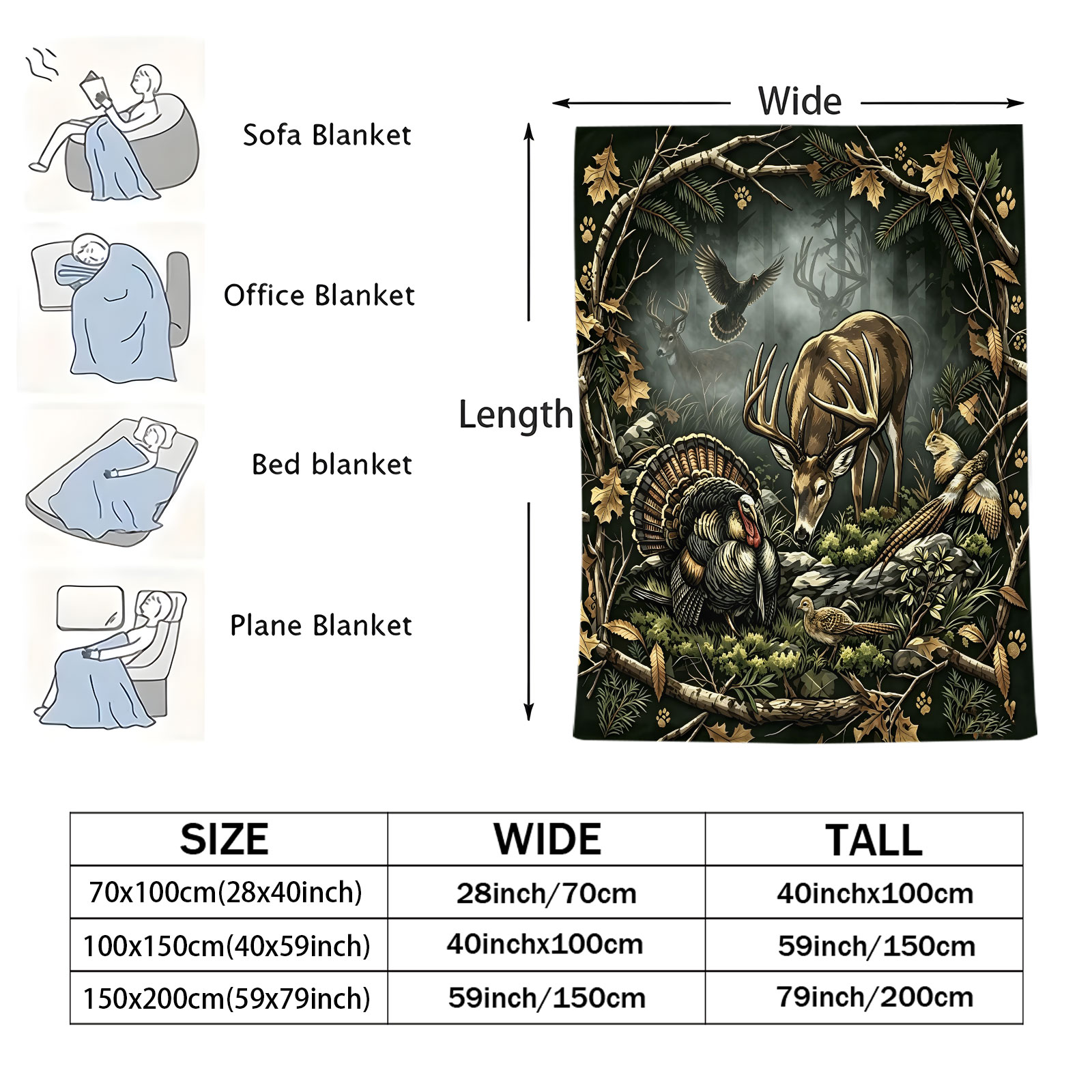 Couverture en flanelle douce à - Wildman Hunting & Outdoor Price List avis et prix